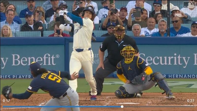 大谷翔平敲出本季第33轟。（圖／翻攝自MLB官網）