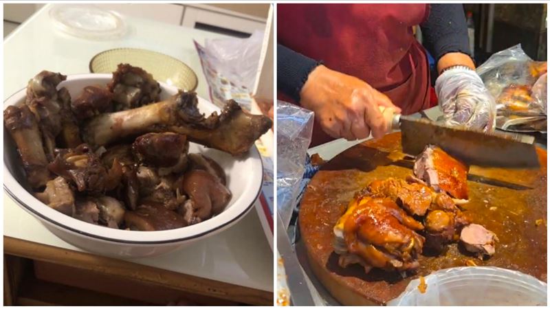 她買豬腳得一堆骨被笑：吃剩的？店家回應