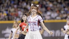 笑笑外型亮眼。（圖／樂天桃猿提供）