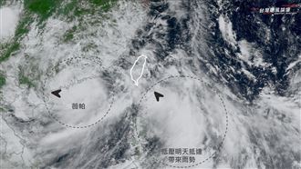 薇帕裙擺明「通過台灣上空」！大雨炸全台