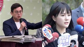 民眾黨發言人吳怡萱（右）、卓冠廷（左）。（資料照）