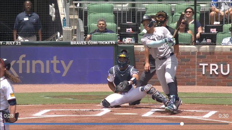賈吉（Aaron Judge）炸裂本季第36轟。（圖／翻攝自MLB官網）