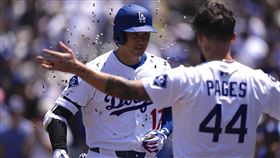 ▲大谷翔平21日改打第2棒敲本季第34轟。（圖／美聯社／達志影像）