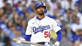 ▲貝茲（Mookie Betts）超過1年再次擔任道奇開路先鋒。（圖／美聯社／達志影像）