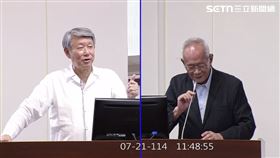 ▲陳超明（右）質詢郭智輝。（圖／翻攝畫面）