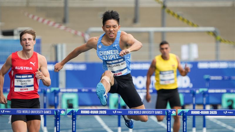 男子400公尺跨欄預賽　林仲威分組第1晉級