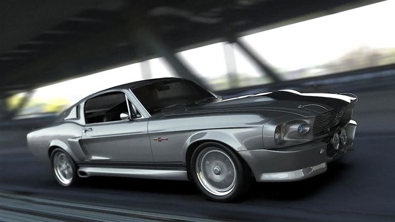 《驚天動地60秒》Shelby GT-500官方複製車。（翻攝Cinema Vehicle Services網站）