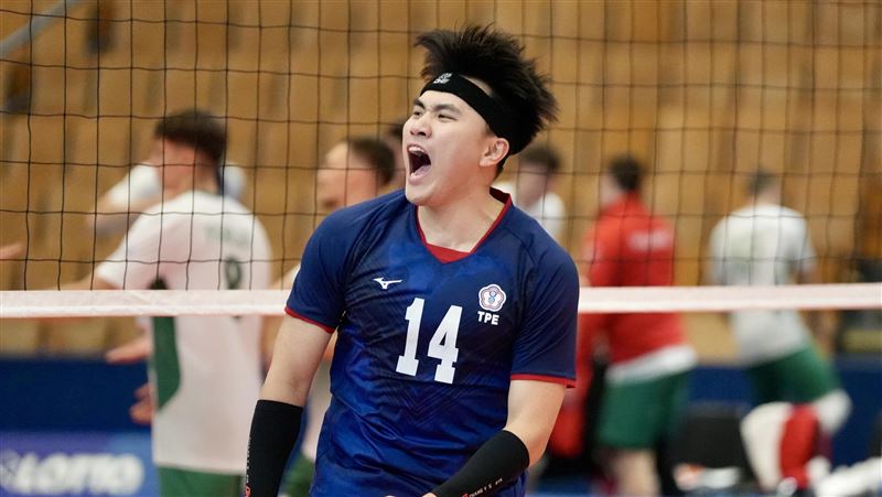 世大運男排無緣4強,主力張育陞以隊友為榮。(圖/大專體總提供)