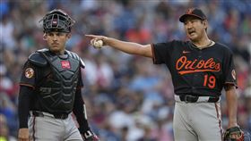 ▲菅野智之投13球丟掉3分領先。（圖／美聯社／達志影像）