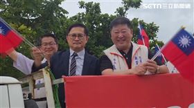 ▲童子賢到花蓮車掃挺罷免傅崐萁。（圖／翻攝畫面）