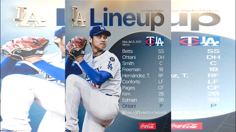 大谷翔平本季第6場先發3局失1分。(圖/翻攝自道奇推特)