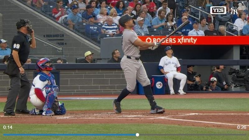 洋基僅靠史坦頓(Giancarlo Stanton)的陽春砲攻下分數。(圖/翻攝自MLB官網)
