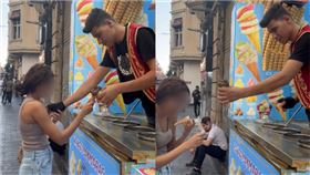 妹子買土耳其冰淇淋！下秒店員竟「把甜筒插入乳溝」　後果慘了　圖／翻攝自Reddit