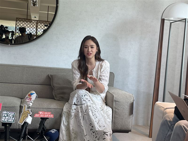 Sandy現在當二寶媽，工作育兒兩頭燒。（圖／記者趙浩雲攝影）