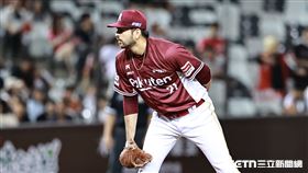 ▲中職36年例行賽，樂天桃猿先發投手魔神樂。（圖／記者劉彥池攝影）