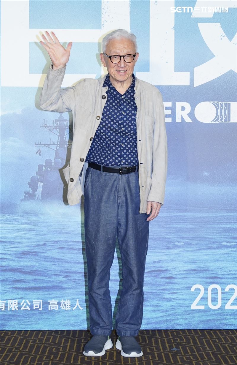 78歲聯電創辦人曹興誠力挺台劇《零日攻擊》首映會。(圖/記者趙于瑩攝影)