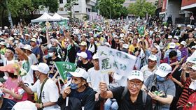 大罷免投票倒數，罷團19日號召青鳥重返青島東路。（鏡報李智為）