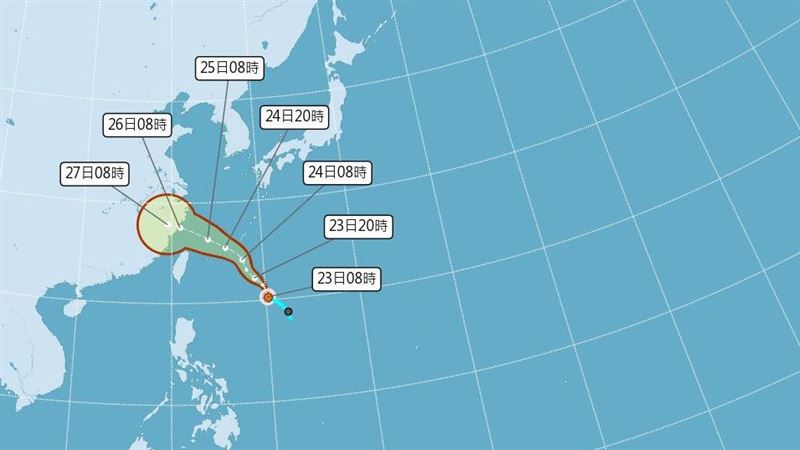 颱風范斯高生成 最新路徑「衝台灣頭頂」