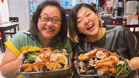 鍾欣凌（左）與杜詩梅均為老饕（圖／翻攝臉書）