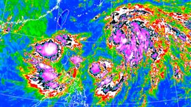 第7號颱風「范斯高」（FRANCISCO）已生成，預估週五距離台灣最近。（圖／翻攝自中央氣象署）
