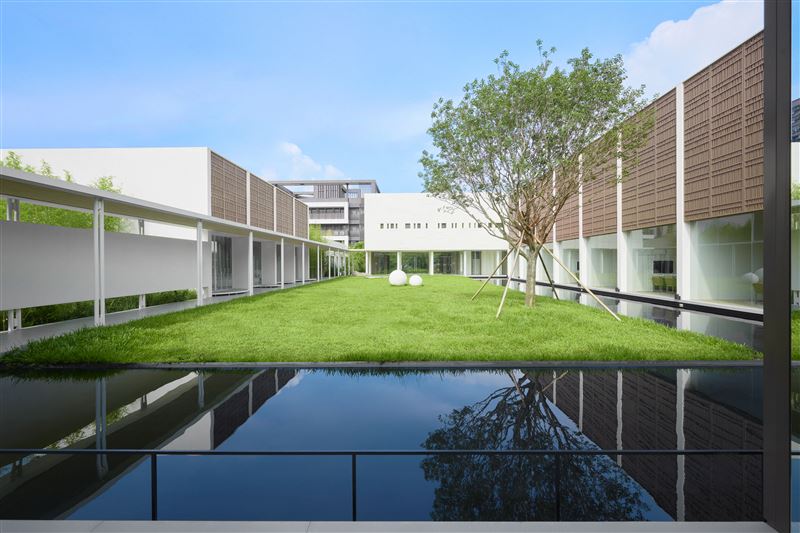 以城市渡假村為概念,馥華之道以打造「新莊世外桃花源」為設計核心。(圖/業者提供)