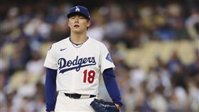 ▲山本由伸先發5局失3分退場，但僅1分是他的責失。（圖／美聯社／達志影像）