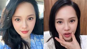 伊能靜身形腫一圈。（圖／翻攝自微博）