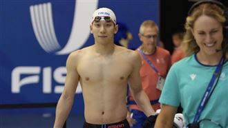 王冠閎100蝶游出第5　差0.15秒破全國紀錄