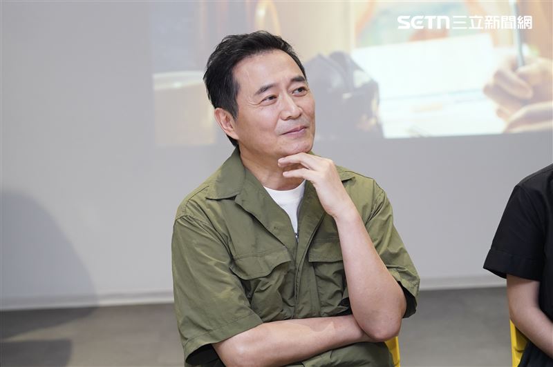 湯志偉在爸爸過世一週後還出席大愛劇《我們六個》媒體茶敘,強忍悲痛上工。(圖/記者趙于瑩攝影)