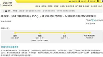 1天跑廁所20次!IBD患者提案用藥放寬給付
