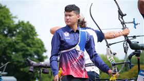 ▲台灣世大運射箭反曲弓好手湯智鈞。（圖／大專體總提供） 