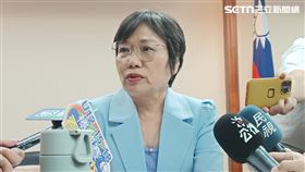 內政部長劉世芳今（24）日應邀列席立法院內政委員會處理114年度中央政府總預算有關內政部預算凍結專案報告前受訪。（圖／記者盧素梅攝影)