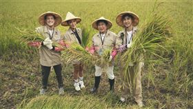 胡釋安（右起）、胡瓜、小禎、賈斯汀（圖／客台提供）