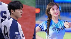 李珠珢爆熱戀帥哥球員。（圖／翻攝自Instagram＠su._.bell、＠0724.32）