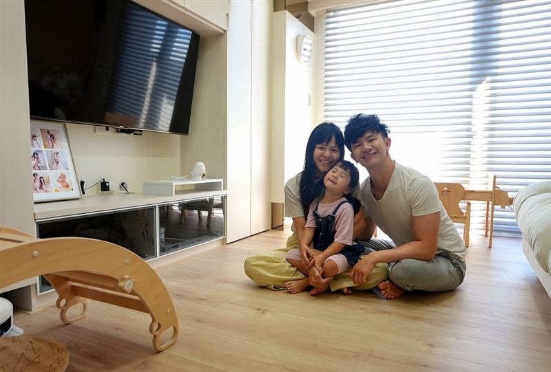 歐德傢俱用健康綠建材，為豬豬隊友打造安心親子宅。（圖／歐德傢俱提供）