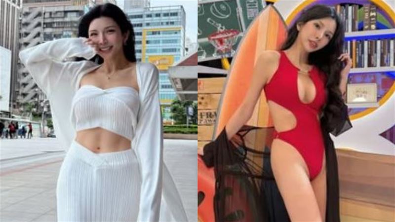 「Lala」蘇心甯在螢幕前穿上「挖空戰袍」，辣度逆天引網熱議。（圖／翻攝自蘇心甯IG）