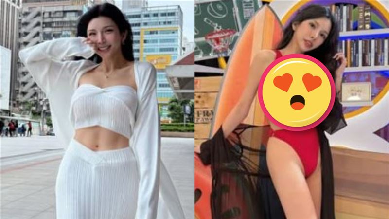 穿挖空戰袍上節目　國光女神「胸」狠搶鏡