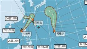 柯羅莎生成。（圖／氣象署）