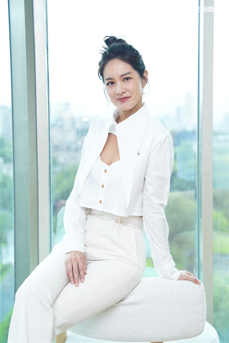 Janet謝怡芬演出女總統角色挑戰大。(圖/記者趙于瑩攝影)