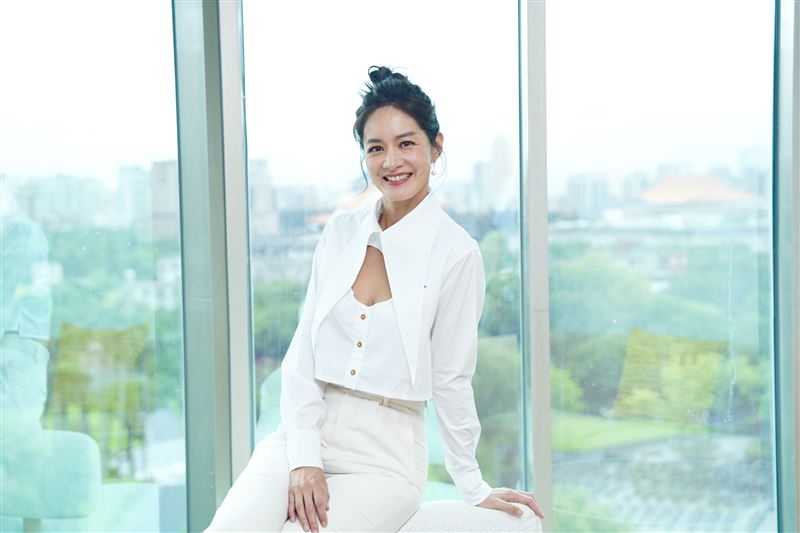 Janet用健康心態面對更年期。（圖／記者趙于瑩攝影）
