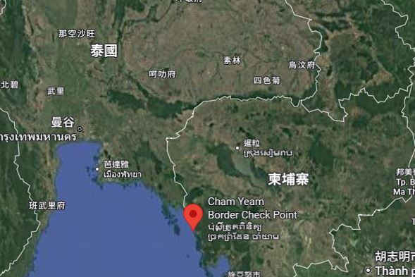 泰柬雙方於5月曾於邊境處爆發衝突。（圖／翻攝自Google Earth）