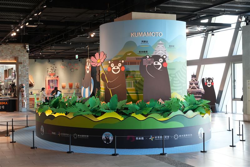 桃園機場【探索熊本趣】特展7月26日起萌翻登場，活動地點為第二航廈北側五樓商場