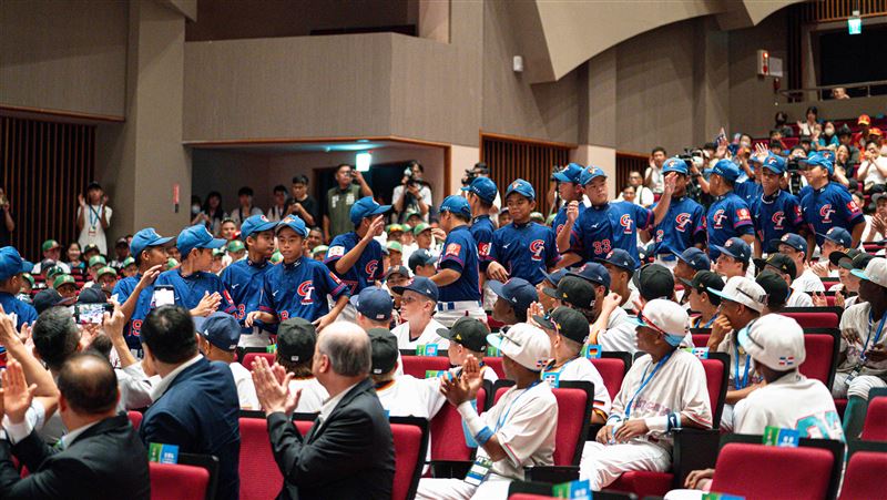 U12世界盃即將開打,台灣隊選手出席開賽記者會。(圖/中華棒協提供)