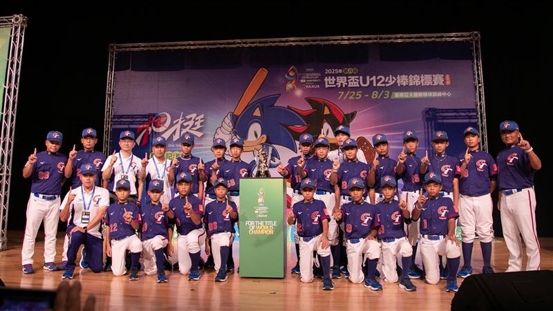 U12世界盃即將開打,台灣隊選手出席開賽記者會。(圖/中華棒協提供)