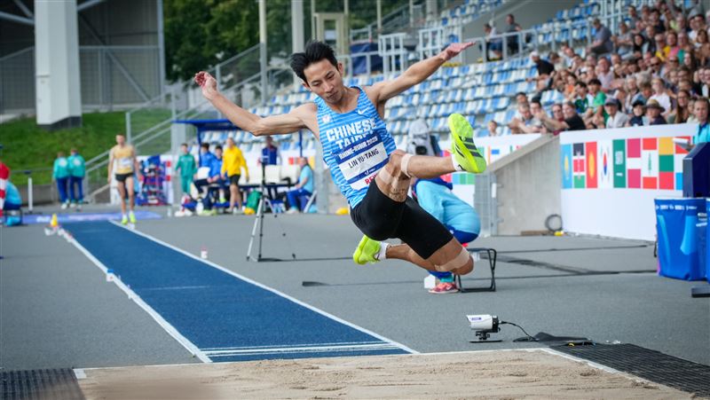 台灣世大運跳遠好手林昱堂。（圖／大專體總提供）