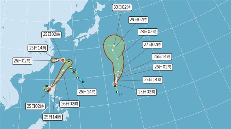 三颱路徑如天女散花　專家：技巧性避台灣