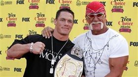 約翰希南曾多次與霍克·霍根同台。（圖／美聯社／達志影像）