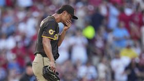 ▲達比修有單局挨2發3分砲。（圖／美聯社／達志影像）