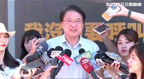 ▲林右昌赴花蓮聲援罷免傅崐萁，看到大太陽直呼，花蓮要出運了。（圖／翻攝畫面）