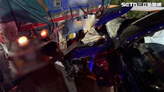 男開BMW酒駕載妹！國道撞聯結車慘死